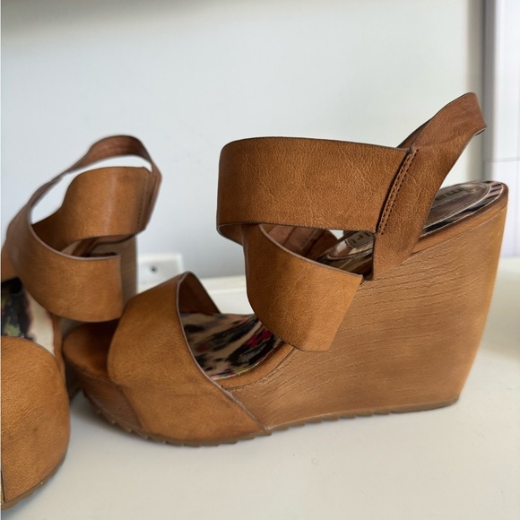 Madden Girl Strap Wedge Heels - Picture 3 of 5